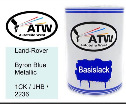 Land-Rover, Byron Blue Metallic, 1CK / JHB / 2236: 500ml Lackdose, von ATW Autoteile West.